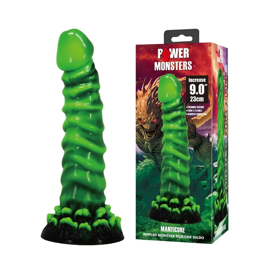 POWER MONSTERS - MANTICORE FANTASY SILICONE DILDO 23 CM Ø 5 CM